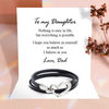 To My Daughter - Heart bracelet, from Dad