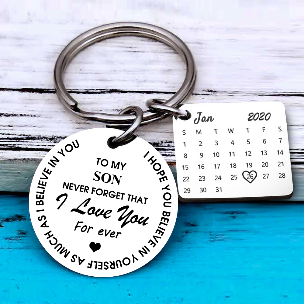 Family gift keychain - to my son daughter