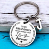 To my Grandson or Granddaughter - Family keychain