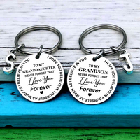 To my Grandson or Granddaughter - Family keychain