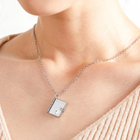 Never forget how much I love you - Book necklace