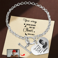 I’m always with you - Engraved heart bracelet - Gold