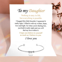 To my Daughter - I filled this bracelet with all my love - Gold