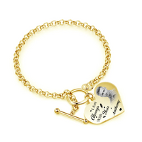 I’m Always With You - Memorial Bracelet - Gold