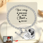 I’m always with you - Engraved heart bracelet