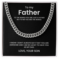 To my Father - Cuban Necklace