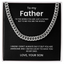 To my Father - Cuban Necklace - Gold