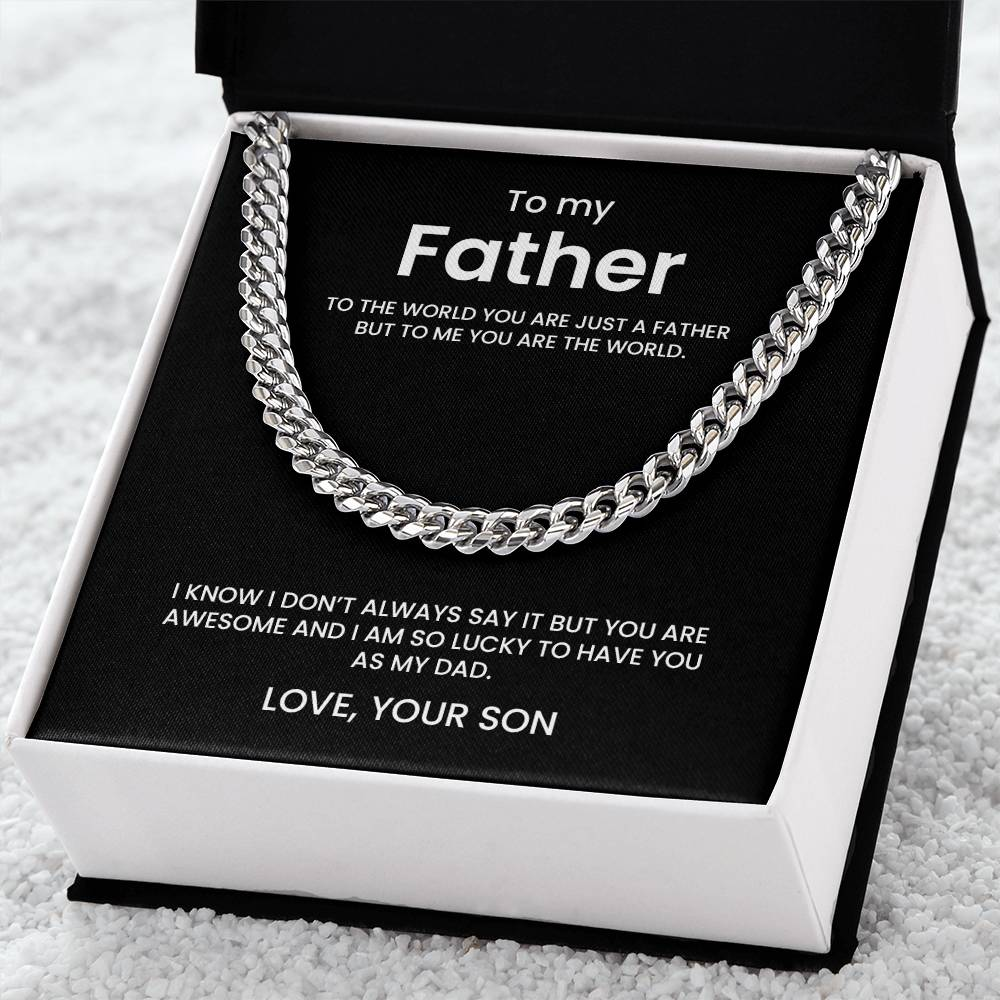 To my Father - Cuban Necklace