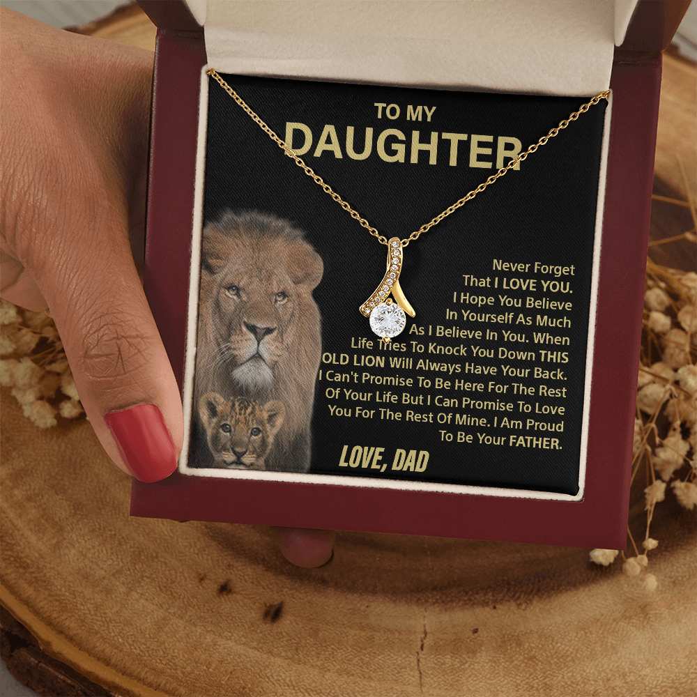 To my Daughter -  “This old lion” knot necklace