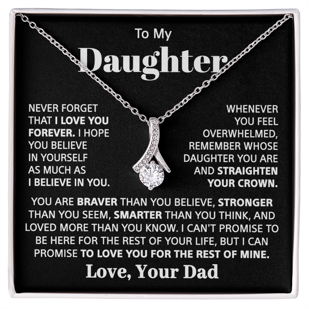 To my Daughter - Love pendant necklace