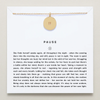 Pause Necklace - She Allows Herself to Rest