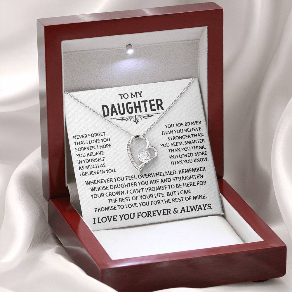 To my Daughter - Heart necklace