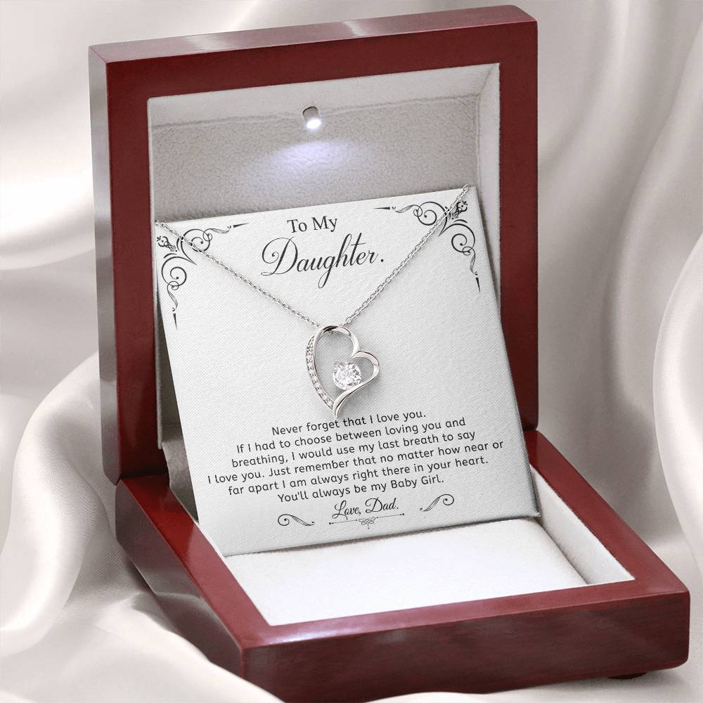 To my Daughter - Love pendant necklace, from Dad