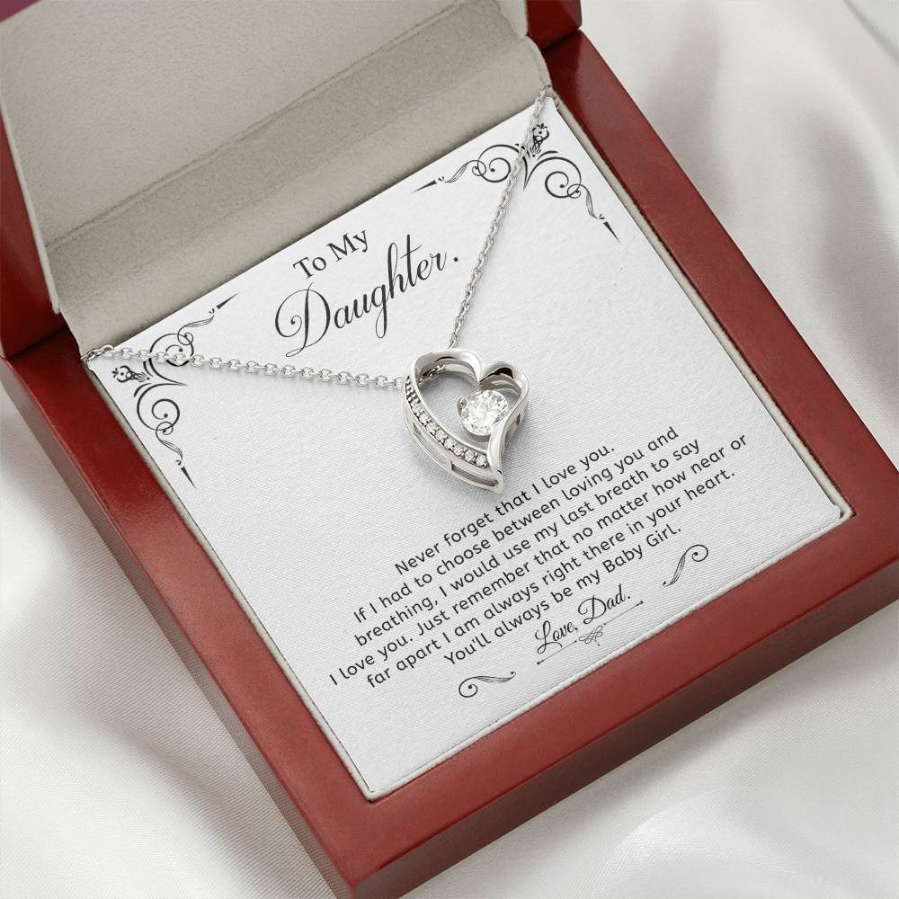 To my Daughter - Love pendant necklace, from Dad