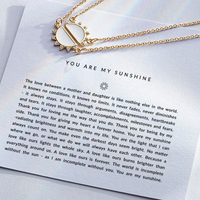 Mother and Daughter - You are my sunshine necklace