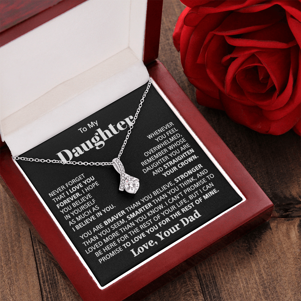 To my Daughter - Love pendant necklace