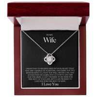 To my Wife - Love knot necklace