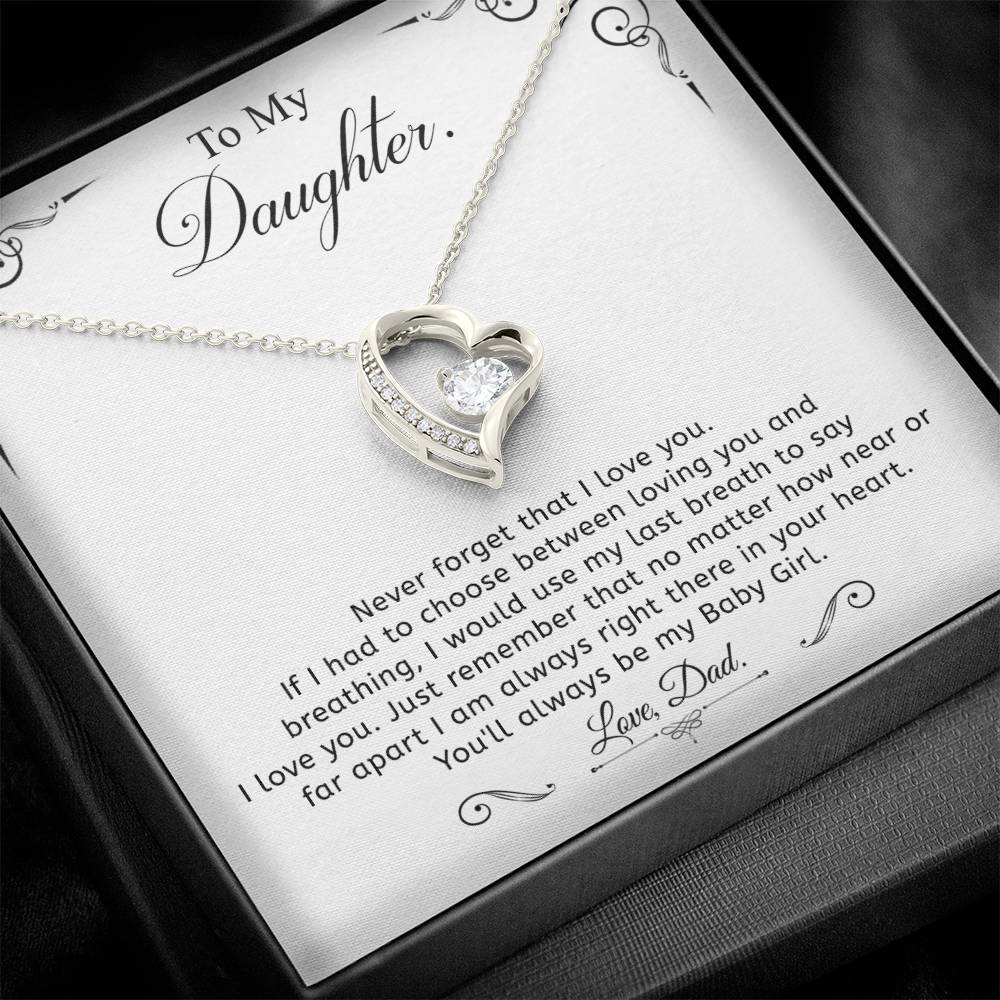 To my Daughter - Love pendant necklace, from Dad