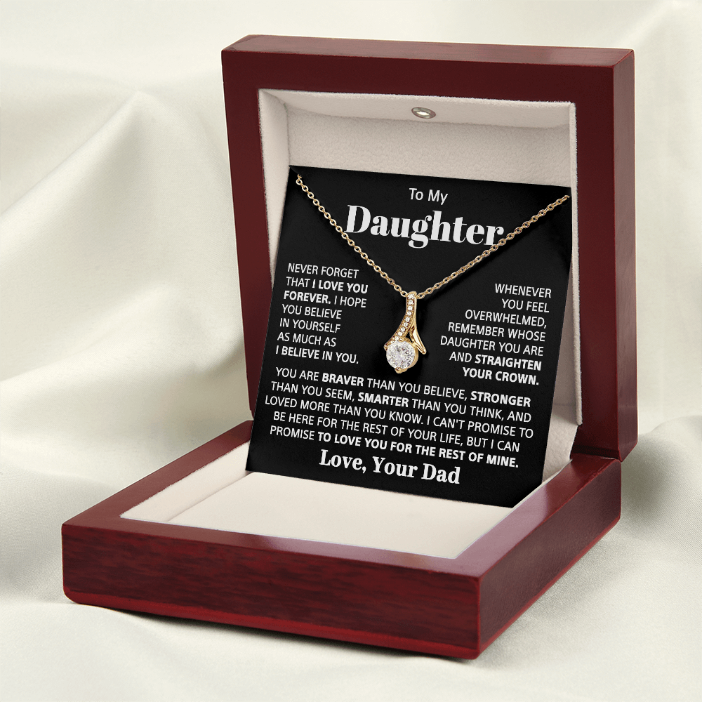 To my Daughter - Love pendant necklace