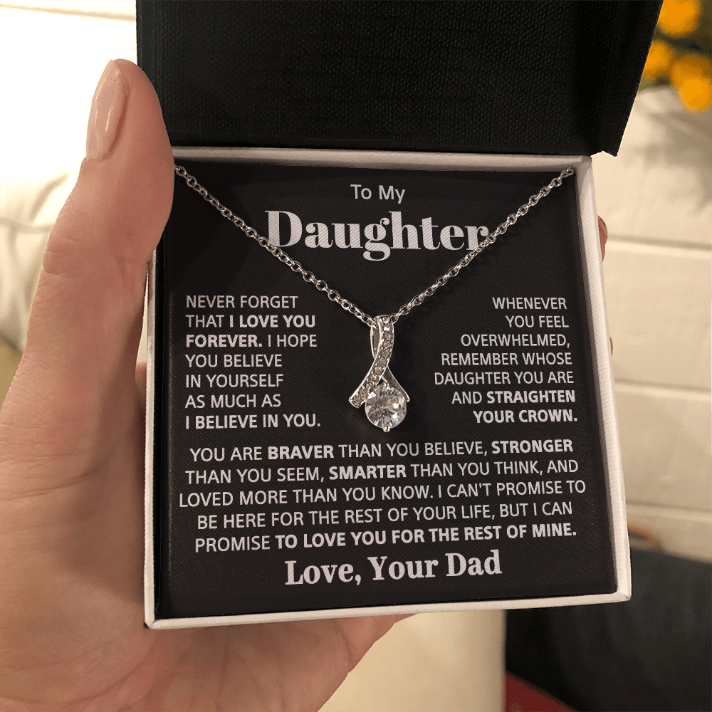 To my Daughter - Love pendant necklace