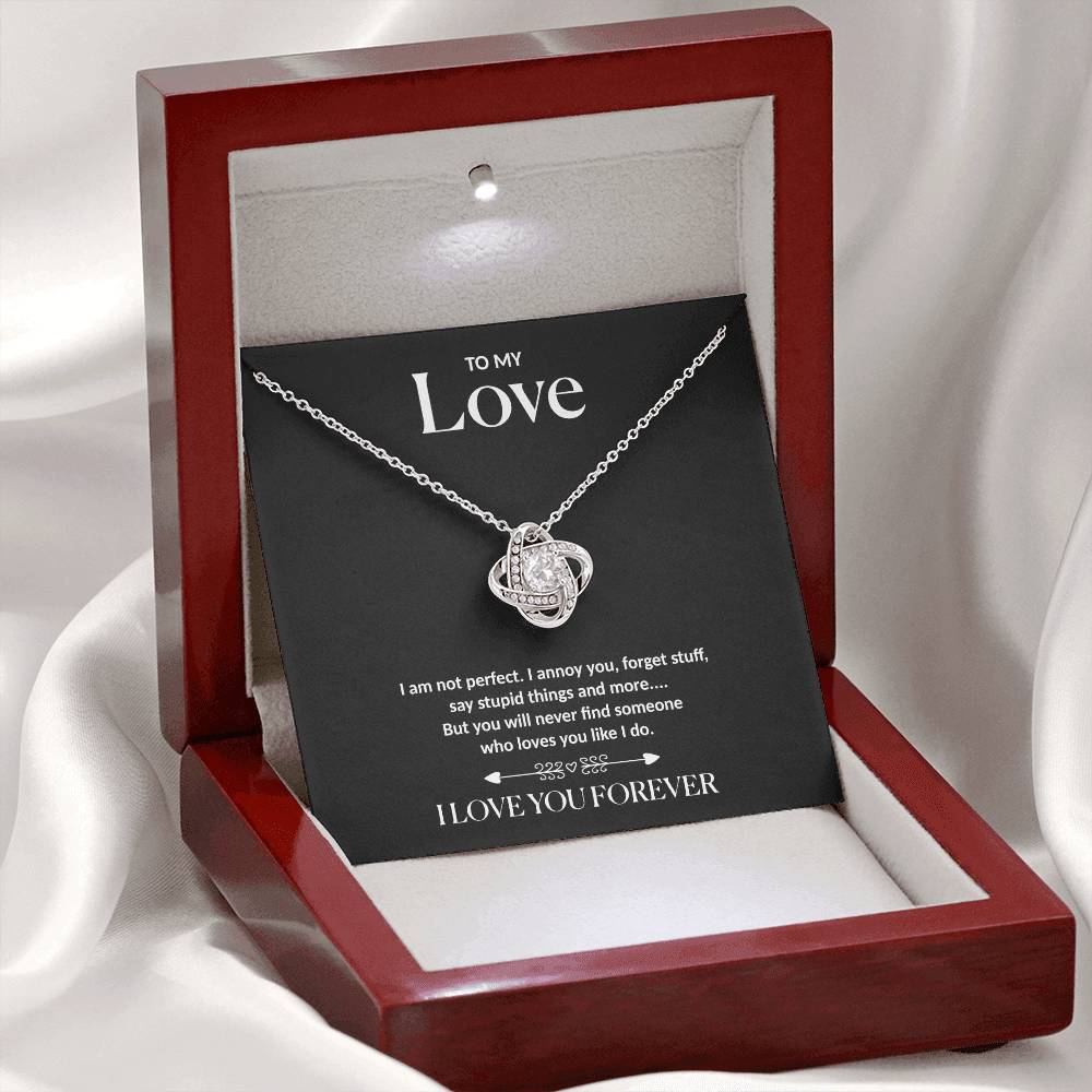 To my Love - Love Knot necklace