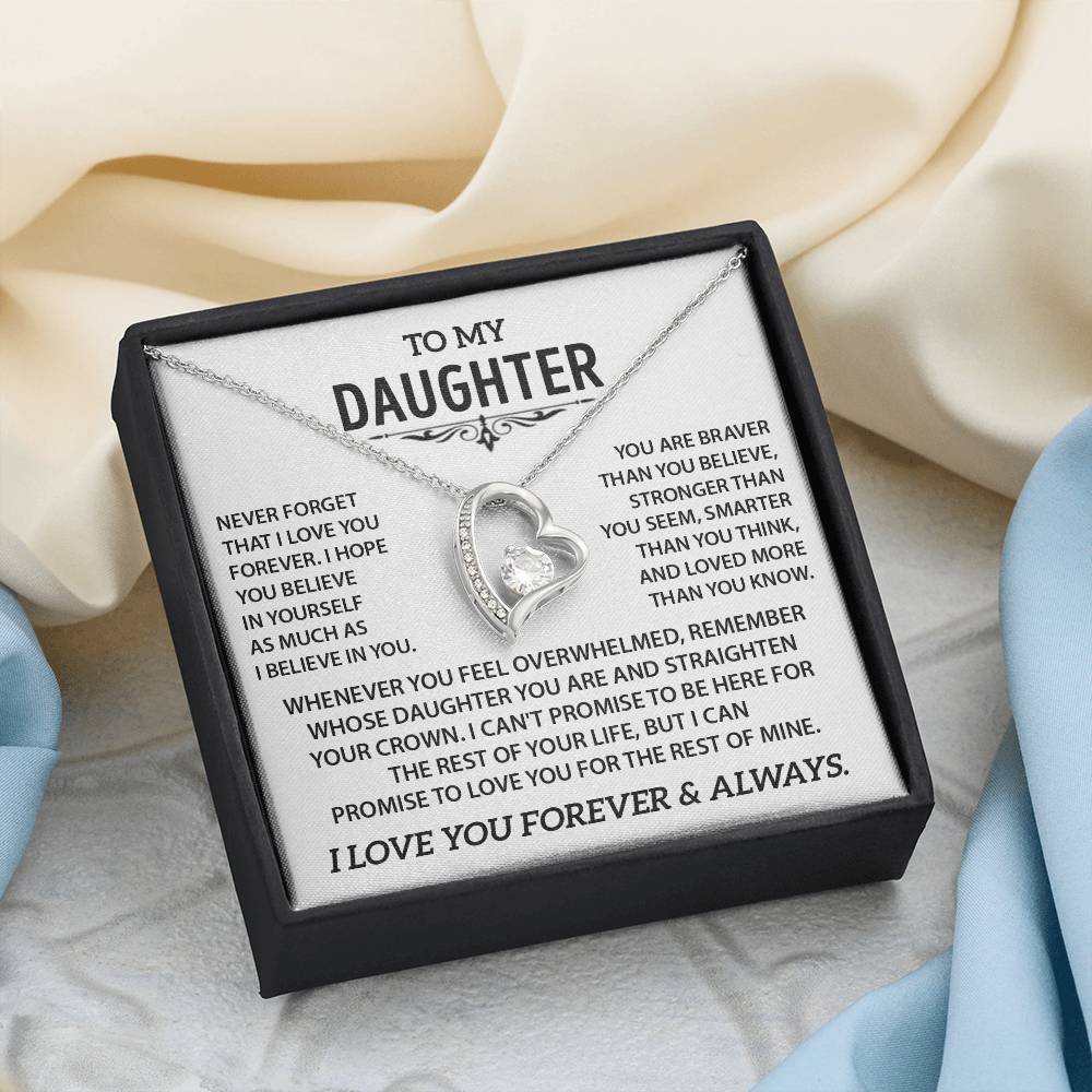 To my Daughter - Heart necklace