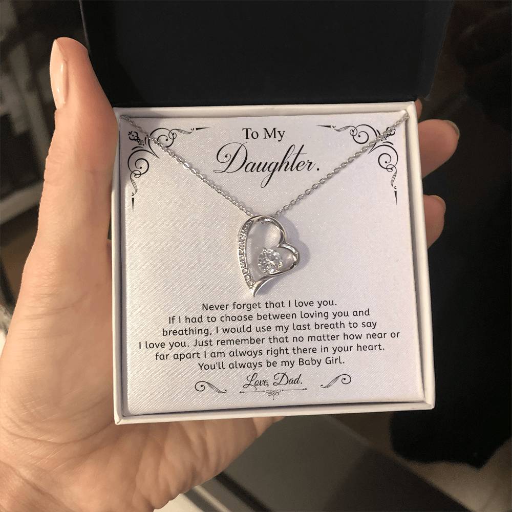 To my Daughter - Love pendant necklace, from Dad