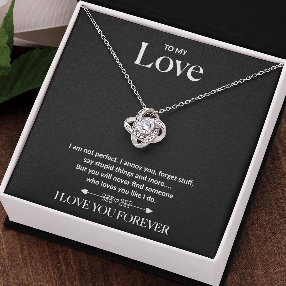 To my Love - Love Knot necklace