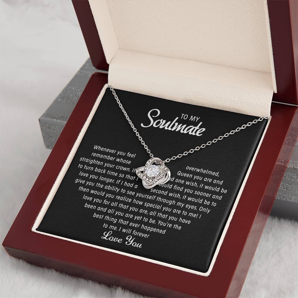 To my Soulmate - Love knot necklace