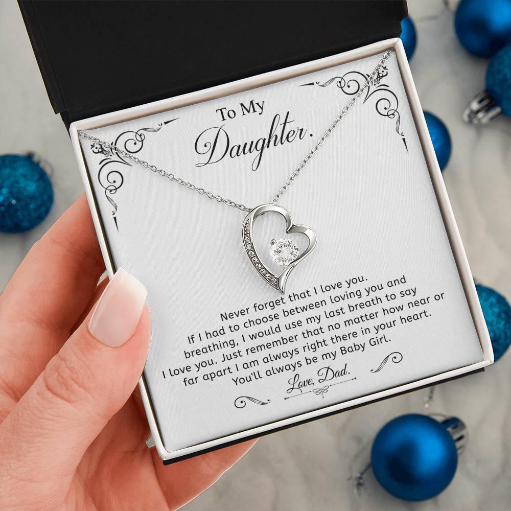 To my Daughter - Love pendant necklace, from Dad