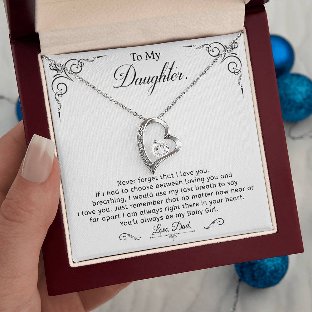 To my Daughter - Love pendant necklace, from Dad