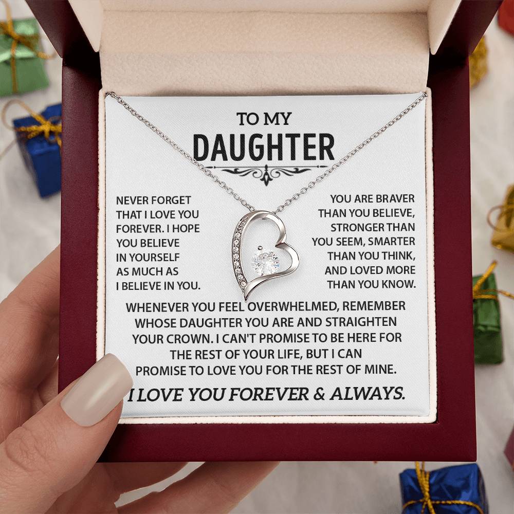 To my Daughter - Heart necklace