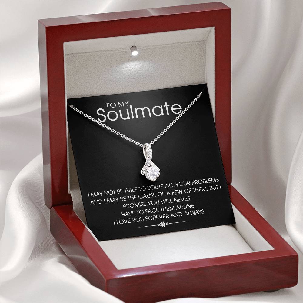 To my Soulmate - Love pendant necklace
