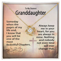 To my Granddaughter - One of the most beautiful chapters - Gold