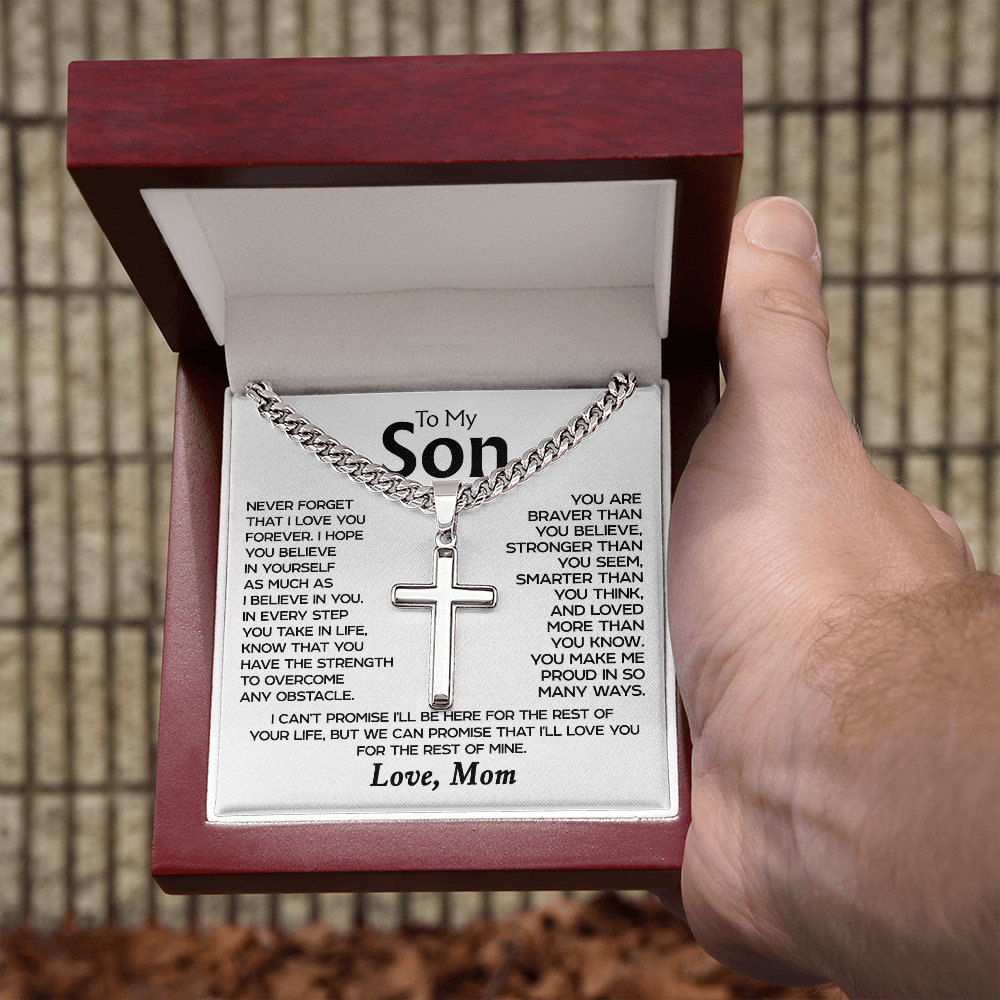 To my Son - Cross Necklace