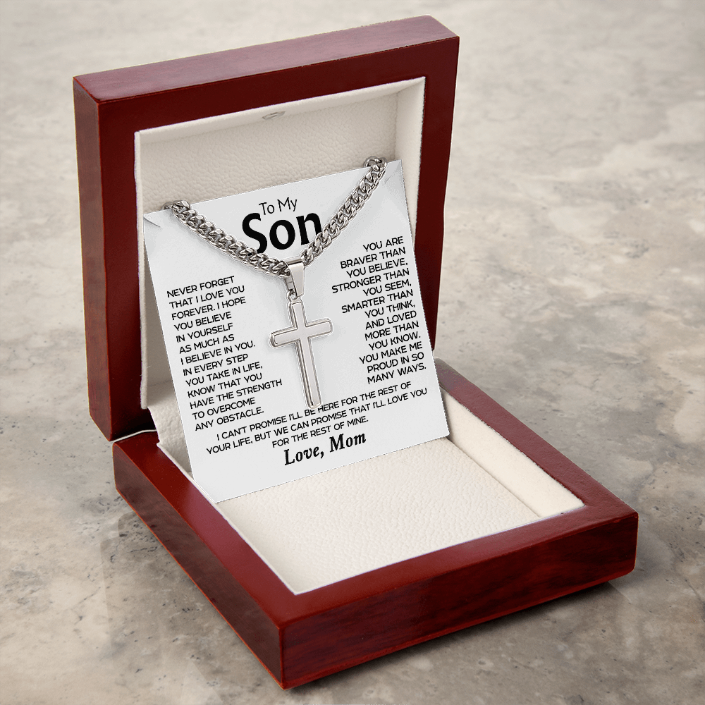 To my Son - Cross Necklace