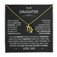 To my Daughter - Love, Dad - Gold