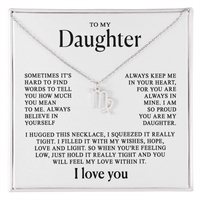 To my Daughter - Zodiac necklace - Gold