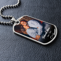 Custom Name Photo Tag Memorial Necklace