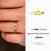 Personalize Birthstones Mother and Daughter Ring