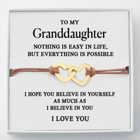 To my Granddaughter - Always my baby girl - Gold