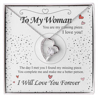 To my Woman - Heart Necklace