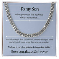 To my Son - Cuban Chain