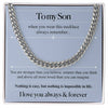 To my Son - Cuban Chain