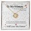 To my Woman - Love Knot Necklace - Gold