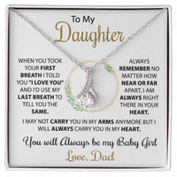 To My Daughter - Love Heart Necklace, from Dad