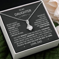 To My Daughter - Love Pendant necklace