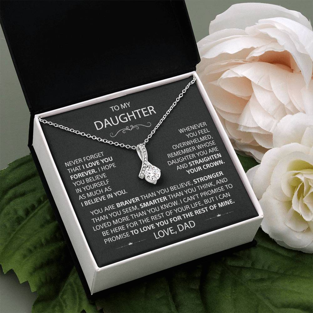 To My Daughter - Love Pendant necklace