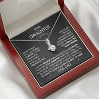 To My Daughter - Love Pendant necklace