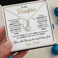 To My Daughter - Love Heart Necklace, from Dad